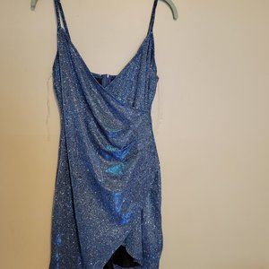 REVAMPED BLUE/GREEN SPARKLE DRESS